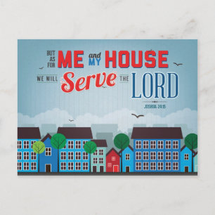 Carte Postale Serve le Seigneur Mousepad - Joshua 24:15 Bible Ve