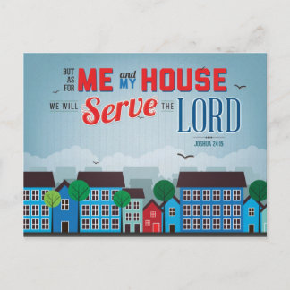 Carte Postale Serve le Seigneur Mousepad - Joshua 24:15 Bible Ve