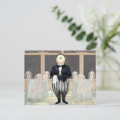 Carte Postale Serveur de restaurant (Debout devant)