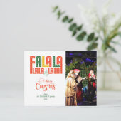 Carte Postale Service Carols de l'église de Noël de la famille (Debout devant)