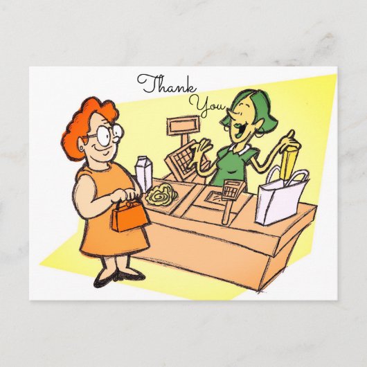 Carte Postale Service client (Devant)