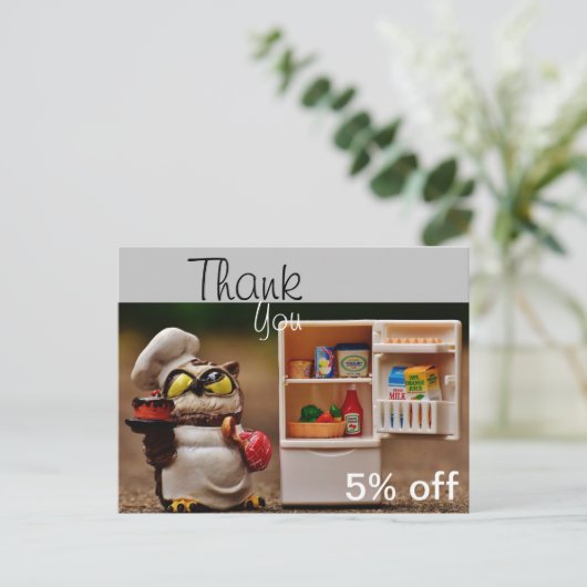 Carte Postale Service client (Debout devant)