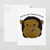 Carte Postale Service de comptabilité M. Trouble Funky et Drôle (Devant / Derrière)