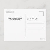 Carte Postale Service de police budgétaire Ligne bleue Flag Noël (Dos)