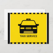 Carte Postale Service de taxi (Devant / Derrière)