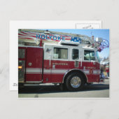 Carte Postale Service des incendies (Devant / Derrière)