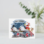 Carte Postale Service des incendies Noël (Debout devant)