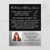 Carte Postale Service Notaire Mobile Silver Photo Marketing (Devant)