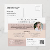 Carte Postale Service Notaire Professionnel Marketing (Devant / Derrière)