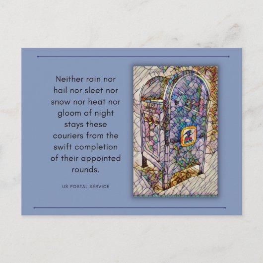 Carte Postale Service postal américain (Devant)