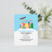 Carte Postale Services de nettoyage (Debout devant)