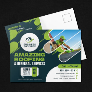 Carte Postale Services de toiture verte Réparations, Installatio