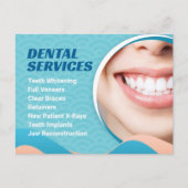 Carte Postale Services dentaires avec offre spéciale (Devant)