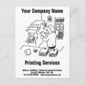Carte postale Services d'impression générale (Devant)