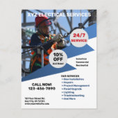 Carte Postale Services électriques (Devant)