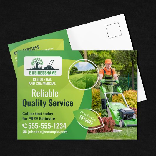 Carte Postale Services modernes de jardinage