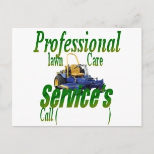 Carte Postale Services professionnels d'entretien de pelouse