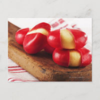 Serviette de thé rayée rouge à l'arrière-plan