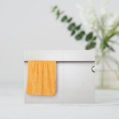 Carte Postale Serviette en microfibre orange (Debout devant)