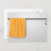 Carte Postale Serviette en microfibre orange (Devant / Derrière)