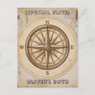 Carte Postale Serviettes personnalisées pour anniversaire de voy
