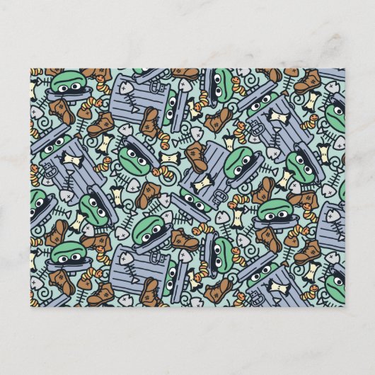 Carte Postale Sesame Sesame | Modèle d'Oscar le Grouch (Devant)