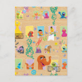 Carte Postale Sesame Street Apartment Windows Pattern (Devant)
