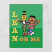 Carte Postale Sesame Street | Bert & Ernie Lean on Me (Devant)