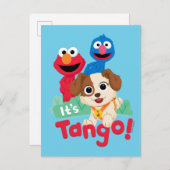 Carte Postale Sesame Street | C'est Tango avec Elmo et Grover (Devant / Derrière)