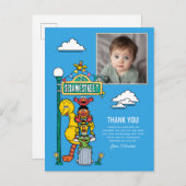 Carte Postale Sesame Street Characters & Street Sign Thank You P (Devant / Derrière)