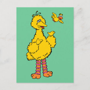 Carte Postale Sesame Street   Gros Oiseau & Petit Oiseau