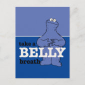 Carte Postale Sesame Street | Le Monstre de Cookie Respirez (Devant)