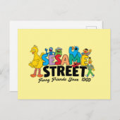 Carte Postale Sesame Street | Les amis à fourrure depuis 1969 (Devant / Derrière)