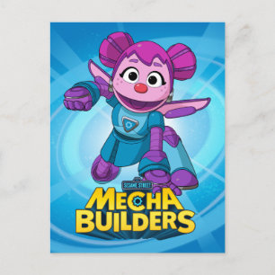 Carte Postale Sesame Street   Mecha Builders Abby en action