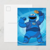 Carte Postale Sesame Street | Mecha Builders Cookie Monster (Devant / Derrière)