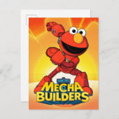 Carte Postale Sesame Street | Mecha Builders Elmo (Devant / Derrière)