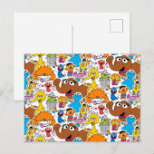 Carte Postale Sesame Street Pals Doodley Motif (Devant / Derrière)