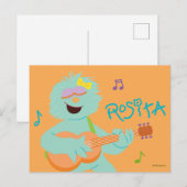 Carte Postale Sesame Street | Rosita Playing Guitar (Devant / Derrière)