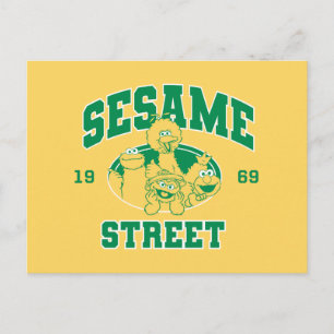 Carte Postale Sesame Street Vintage 1969