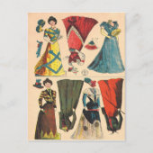 Carte Postale Set de vêtements de poupées en papier victorien Vi (Devant)