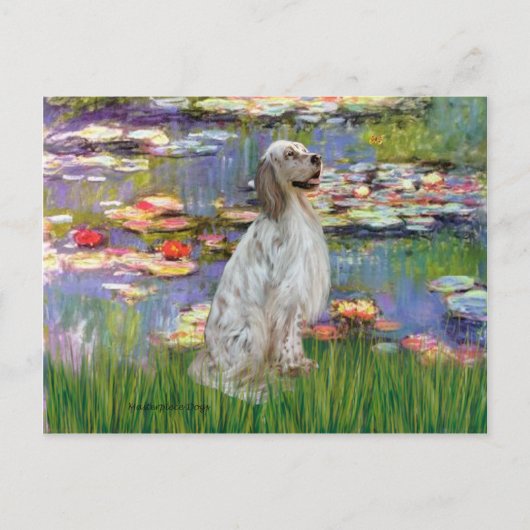 Carte Postale Setter Anglais 1 - Lys 2 (Devant)