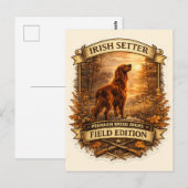 Carte Postale Setter irlandais (Devant / Derrière)