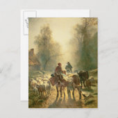 Carte Postale Setting off For Market (Devant / Derrière)