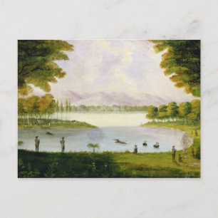 Carte Postale Setting up Camp of the Naval Survey