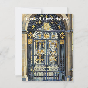 Carte Postale Seuil d'or - Porte d'or à Oxford