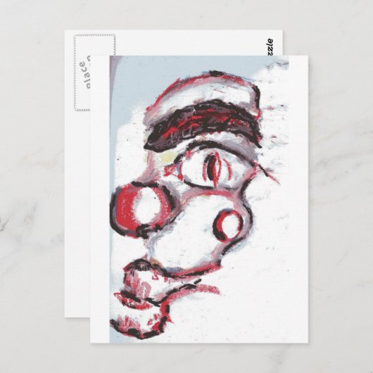 Carte Postale Seul dans le noir (Devant / Derrière)