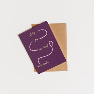 Carte Postale Seul vous pouvez trouver votre chemin inspirant ci