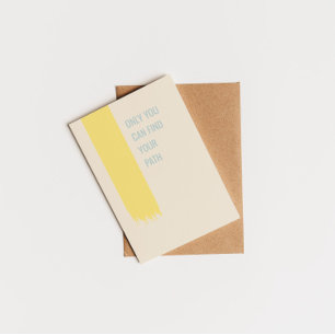 Carte Postale Seul vous pouvez trouver votre chemin inspirant ci