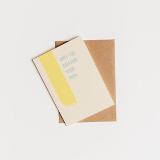 Carte Postale Seul vous pouvez trouver votre chemin inspirant ci