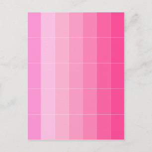 Carte Postale Seule couleur rose chaud Ombre